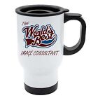 The Worlds Best Image Consultant Thermal Eco Travel Mug - White Stainless Steel