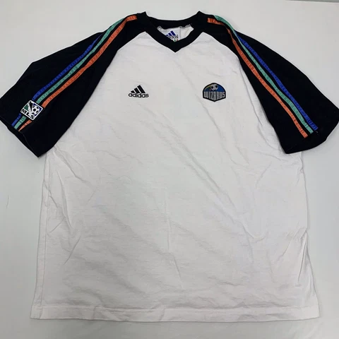 Rare Vintage 90s Men’s Adidas MLS Kansas City Wizards Sz XL Futbol Soccer Jersey Cover