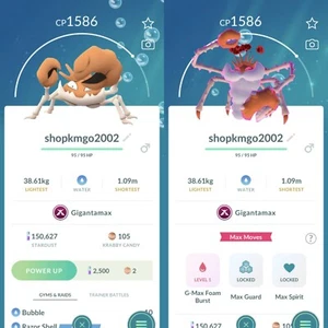 Pokémon Non Shiny Gigantamax Kingler - Beschreibung lesen - Bild 1 von 1