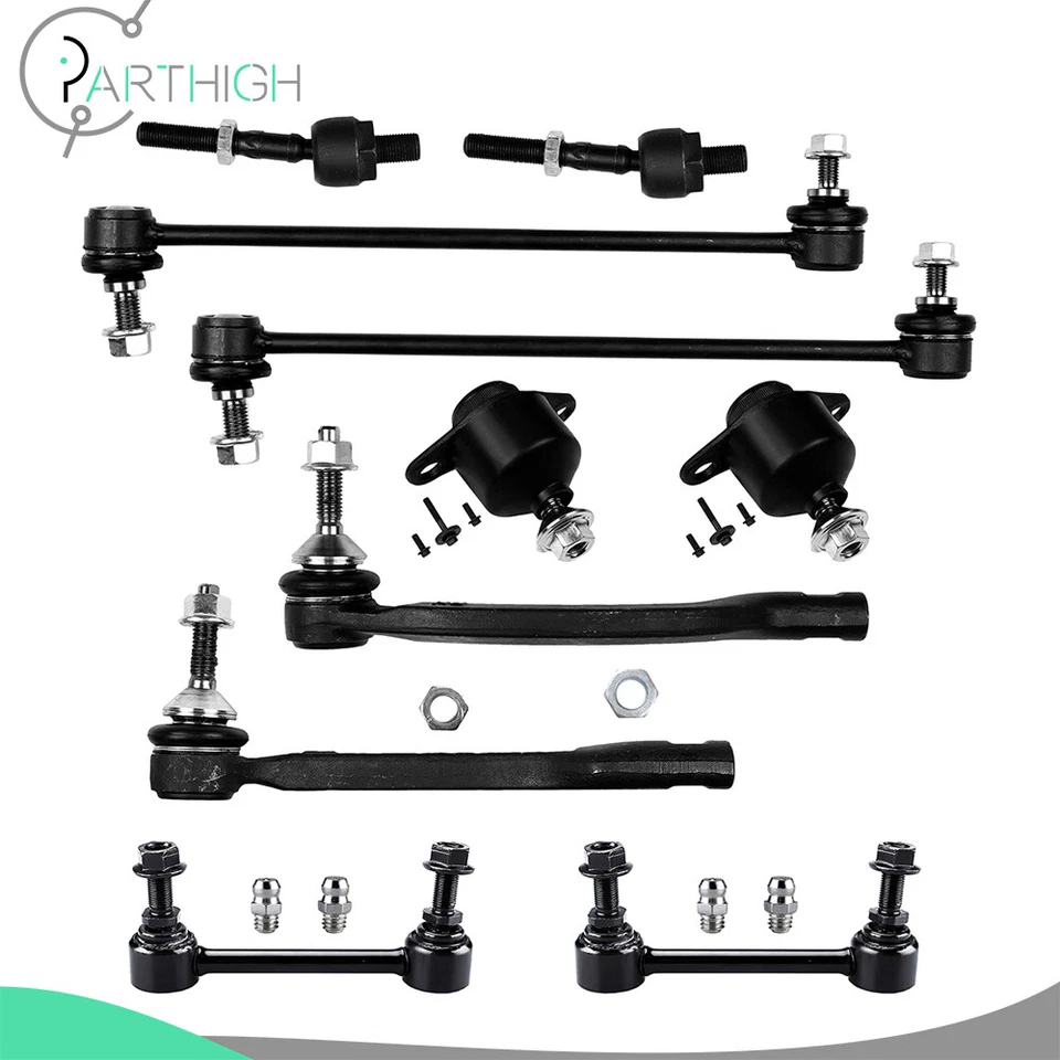 10x Front Tie Rod Ends Ball Joint Sway Bar End For 2001-2006 Volvo S60 S80 V70 - Image 1 of 4