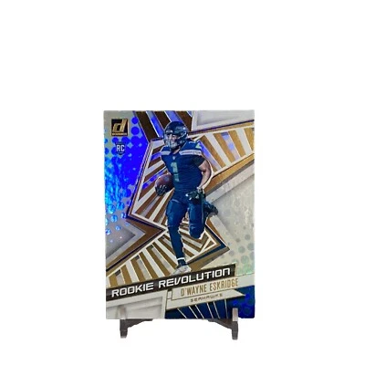 D'Wayne Eskridge 2021 Panini Donruss Football #REV-DWE Foil RC Rookie Revolution - Image 1 of 2