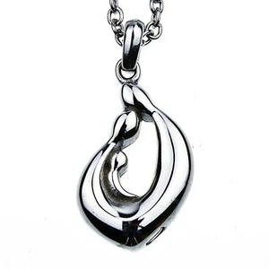 Family Figure Memorial Cremation Jewelry  Urn Necklace for Ash 18" Chain  - Picture 1 of 5