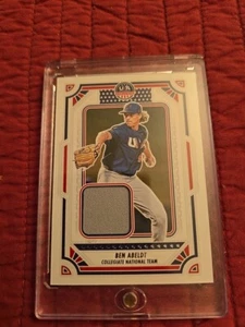 Tarjeta parche 2024 Panini EE. UU. Ben Abeldt Collegiate National Team #USA-BA - Imagen 1 de 1