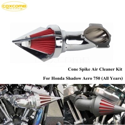 Kit de admisión de filtro de aire de espiga de cono de aluminio para Honda Shadow Aero 750 Foto 1 de 4