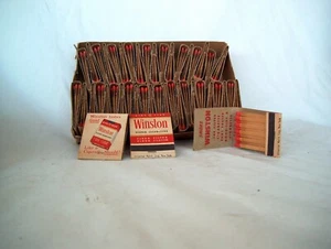VTG WINSTON CIGARETTES MATCHES - 44 MATCHES - Picture 1 of 6