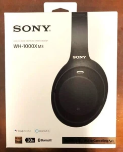 Casque sans fil SONY avec microphone noir WH-1000XM3 NEUF FedEx / DHL - Photo 1 sur 5
