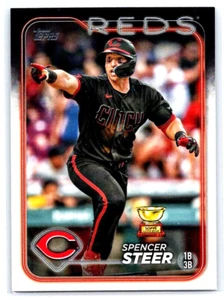 2024 Topps Series 2 Spencer Steer Gold Cup - Picture 1 of 2