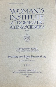 20er Jahre Mary Brooks Picken Woman's Institute Nähbuch 3 B-2 Zeichenkleider - Bild 1 von 6