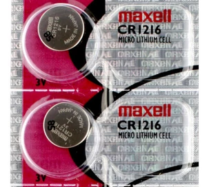 2 x Maxell CR1216 Batteries, Lithium Battery 1216 | Shipped from USA - Picture 1 of 1