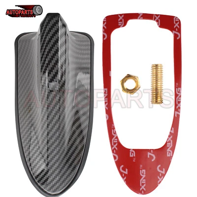 6.3"x 3.1"x 3.0" Black Gross Shark Fin Antenna AM/FM Signal Radio Aerial  - Image 1 of 4