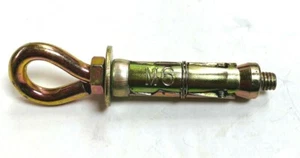 25 x M6 3 SEGMENT ANCHOR & EYEBOLT - Picture 1 of 2