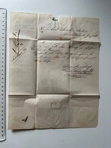 Mitteilung 1869 Johann August Arndt Schwedt. Brief Nach Stettin - Bild 1 von 10