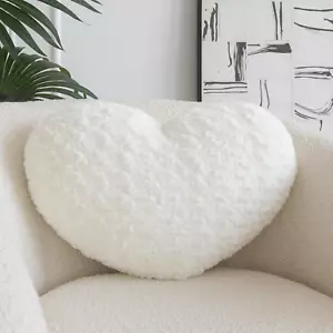 Heart Pillow, Soft Heart Shaped Pillow with Room Decorative Throw Pillows for Be - Picture 1 of 7