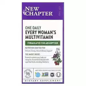 New Chapter Every Woman's One Daily 40+ Multivitamin 96 Vegetarian Tablets - Picture 1 of 4