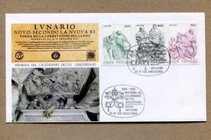 VATICAN CITY 1582 / 1982 Gregorian Calendar Reform by Pope Gregory XIII FDC - Picture 1 of 2