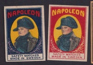 2 Ancienne étiquette Allumettes Suède BN1835960 Napoléon Bonaparte - Picture 1 of 1