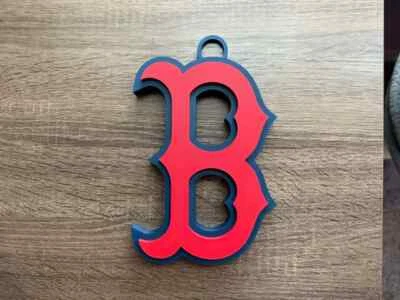 Boston Red Sox Oversized Necklace – Bold MLB Fan Pendant for Red Sox Nation - Image 1 of 2
