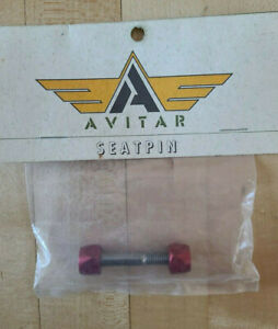 AVITAR -titanium seat binder bolt-MADE IN USA-2" (50mm) Red Anodized- SHIPS ASAP