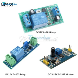 Adjustable DC 12V/5V~12V NE555 0~10/0~60/0~150S Delay Timer Switch Module - Picture 1 of 33