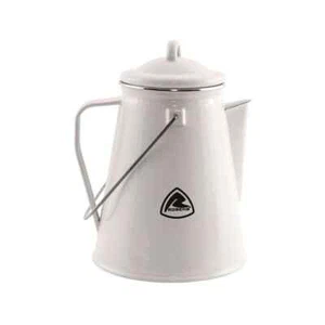Hervidor de agua de camping esmaltado 2,1 L duradero abierto seguro contra incendios con mango batas - Imagen 1 de 1