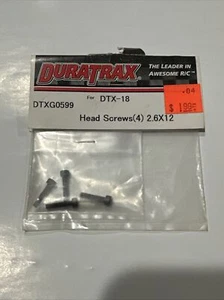Duratrax DTXG0599 Head Screws 2.6x12mm DTX .18 (4) - Picture 1 of 1