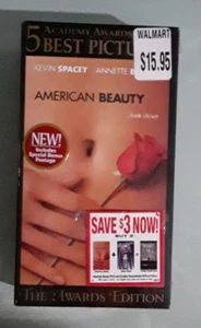 kevin spacey AMERICAN BEAUTY 2 tape set VHS VIDEOTAPE NEW corner dings - Picture 1 of 5