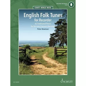 English Folk Tunes for Recorder recorder Peter Bowman Schott Musi - Picture 1 of 1