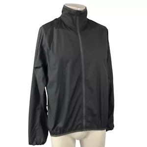 NOVARA ~ MENS MEDIUM ~ GRAY FULL ZIP POLYESTER CYCLING JACKET - Picture 1 of 6