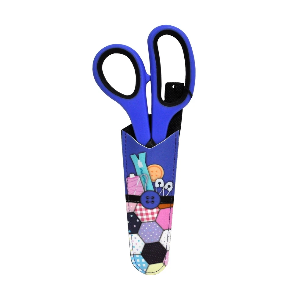 Purple 8-1/2 Inch Dressmaking Scissors with Storage Sheath - Image 1 of 1