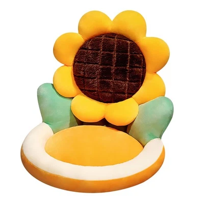 Lindo cojín de asiento de 19 x 18 pulgadas cómodo sofá perezoso con forma de girasol F... Foto 1 de 4