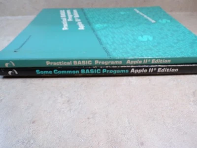Lot of 2 Basic Programs Apple II edition Paper back editions Vintage - Image 1 of 4