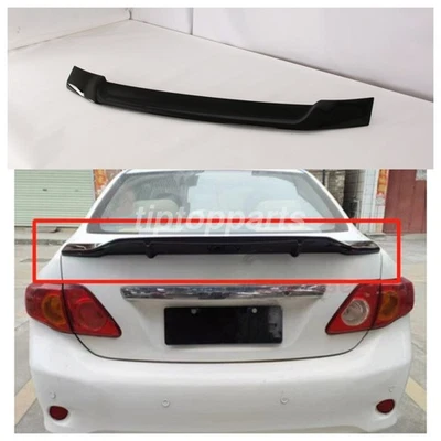Alerón trasero negro brillante estilo R compatible con Toyota Corolla 2009-2013 Foto 1 de 4