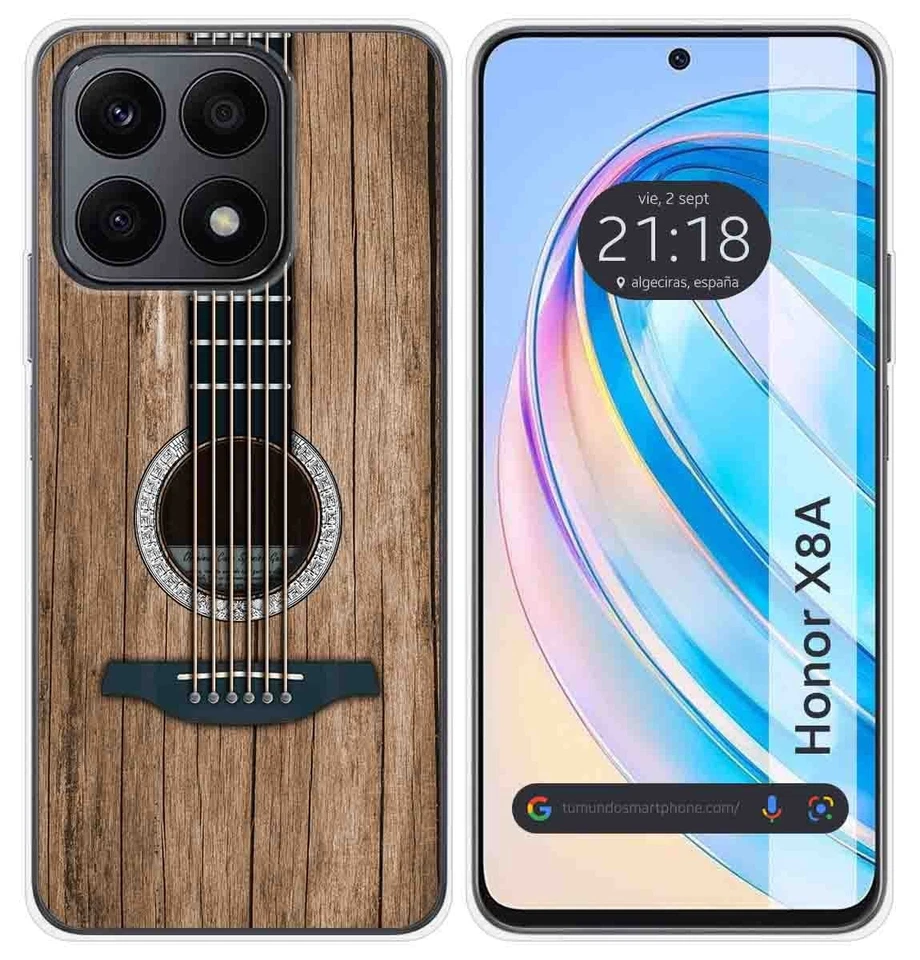 Cover In Silicone Per Huawei Honor X8A Design Legno 11 Disegni - Immagine 1 di 1