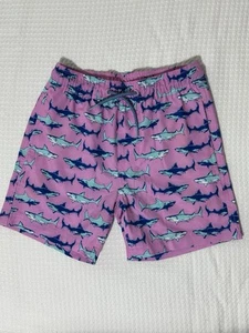 Member's Mark Boy's Size 8 Med Resort Swim Trunks Sharks Galore - Picture 1 of 9