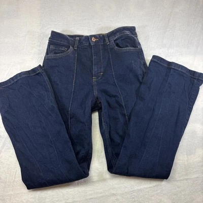 Bagatelle Collection Womens Jeans Soho Flared High Waist Wide Leg Size 29 Blue. - Image 1 of 4