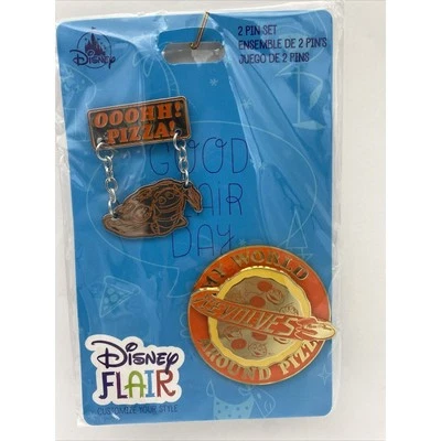 Disney Flair Pin Toy Story Pizza Planet Little Green Men Alien Parks 2 Pin Set - Imagem 1 de 4