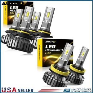 6PCS 9006 9005 H11 Combo LED Headlight Kit Low High Beam Bulbs 6500K White B3 - Picture 1 of 8