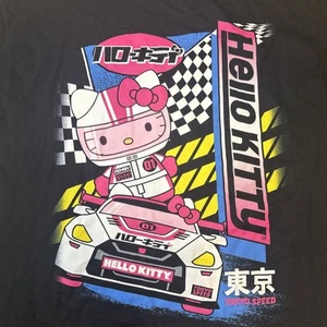 Camiseta Sanrio Hello Kitty Tokyo Speed Gráfica Negra Para Mujer Talla XL - Imagen 1 de 8