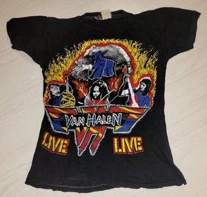 Vintage Van Halen 1970s World Tour Parking Lot Shirt S Small - Picture 1 of 10