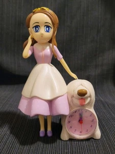 Orange Story Lovely White Girl & Dog Alarm Clock NIB - Picture 1 of 12