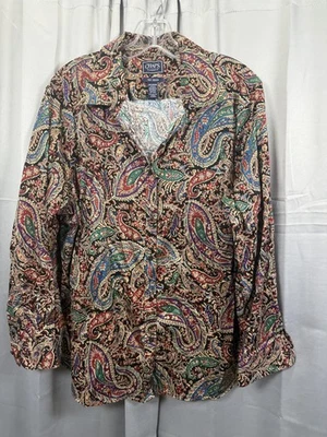 Camisa Chaps Para Hombre 2XL Multicolor Cachemira Sin Hierro Manga Larga Botón Delantero Foto 1 de 4