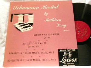 SCHUMANN Piano Recital Kathleen Long London 188 mono dg LP - Picture 1 of 1