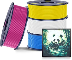 SUNLU 4KG PLA Matt Weiß+Cyan+Magenta+Gelb 3D Drucker Filament 1.75MM PLA matt - Photo 1/14