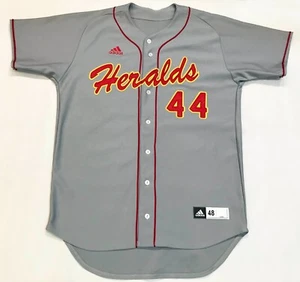 Adidas Authentic Heralds #44 Baseball Jersey Sz 48 Gray Sewn - Picture 1 of 8