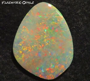 26.9ct. Investment Gem Dark Opal Red-Multicolor + Video! Flashfire-Opals - Picture 1 of 6