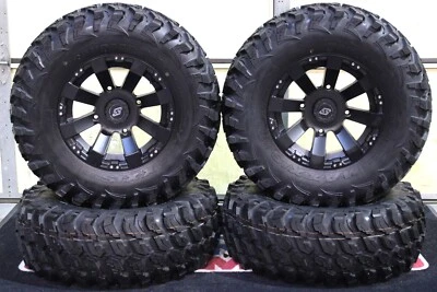 CAN AM RENEGADE 1000 28" MAXXIS RAMPAGE ATV TIRE & 14" SPYDER WHEEL KIT CAN1CA - Image 1 of 4