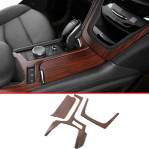 Red Wood Grain Central Console Gear Shift Panel Cover For Cadillac XT5 2020-2023 - Picture 1 of 9