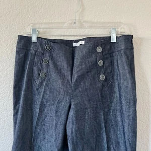 New York & Company Stretch Mariner Denim Pants Womens 10 - Picture 1 of 8