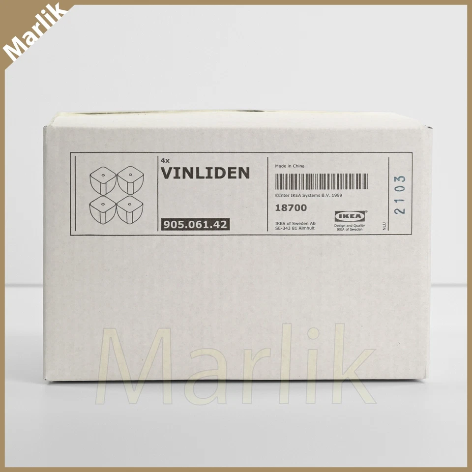 Pack de 4, Patas de Abedul Macizo IKEA Vinliden para Muebles, 905.061.42, NUEVAS Foto 1 de 2