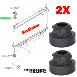 2 For Nissan Patrol Navara Skyline Skyline Pathfinder Top Radiator Rubber Mount - Picture 1 of 5